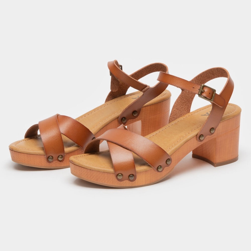 MIA Susan Womens Wooden Clog Sandals
